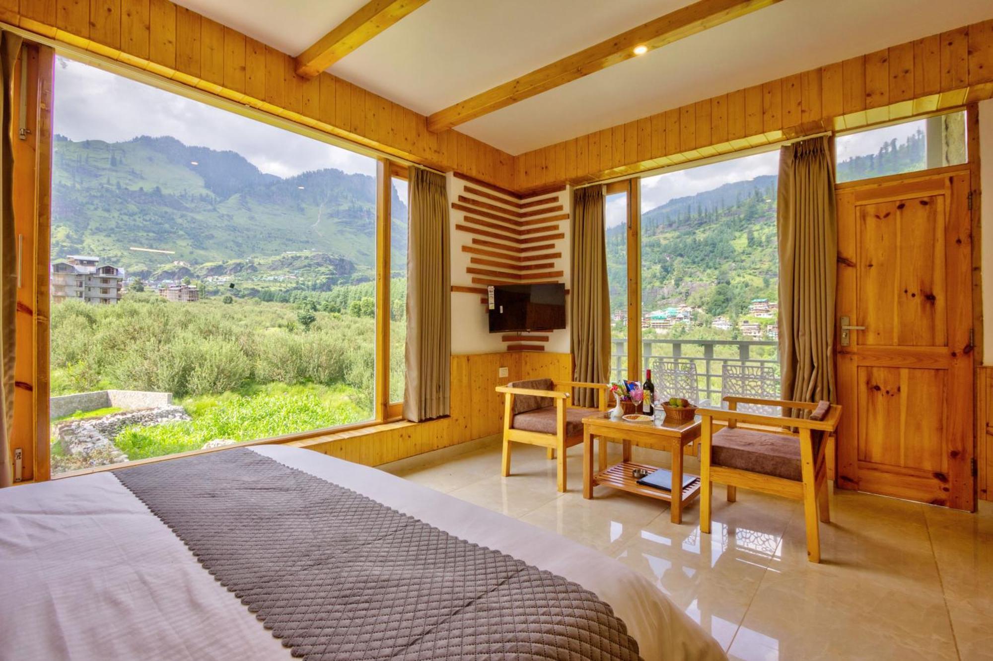 La Aero Resort Home In Snow Mountains Manāli Екстериор снимка